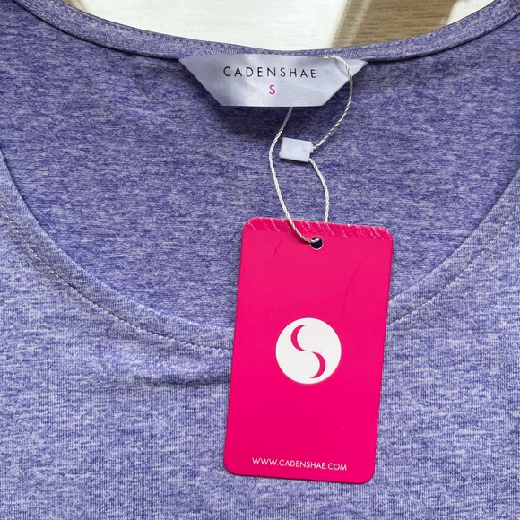 NWT Cadenshae Nursing Free ‘n Active Tank Top in Lilac Sz Small - Picture 4 of 11